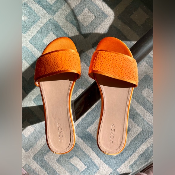 JCrew sequin sandals size 8, new without tags/box - Picture 1 of 3